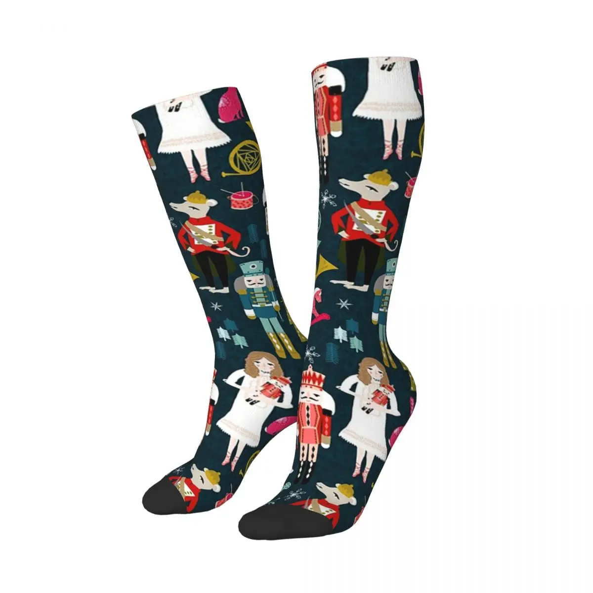 Nutcracker Ballet By Andrea Lauren Socks Harajuku High Quality Stockings All Season Long Socks Accessories for Unisex Gifts