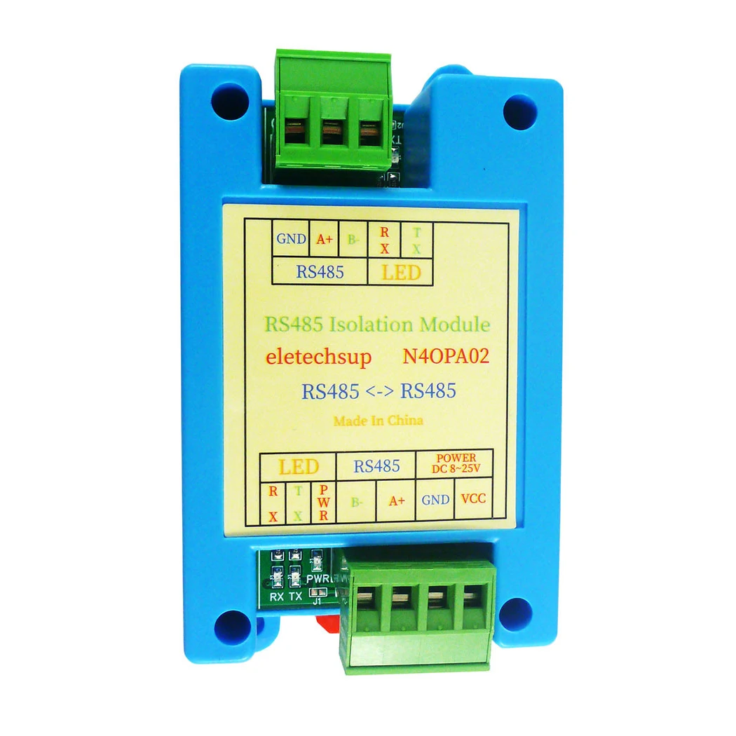 

N4OPA02 RS485 Bus 3KV Isolation Protector HUB Router Repeater 485 signal Regenerator Booster Amplifier for PLC IO HMI TP Relay