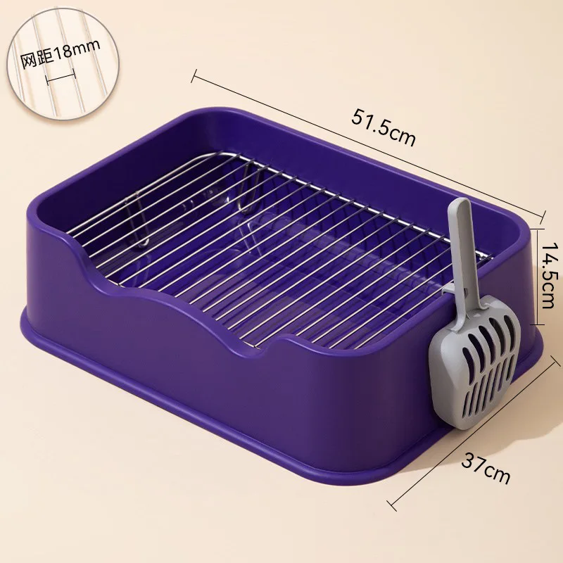 Dog Toilet with Iron Mesh Pet Poop Basin Cat Litter Basin Small and Medium-sized Dog Teddy Bedpan Cat Litter Basin Pet Supplies