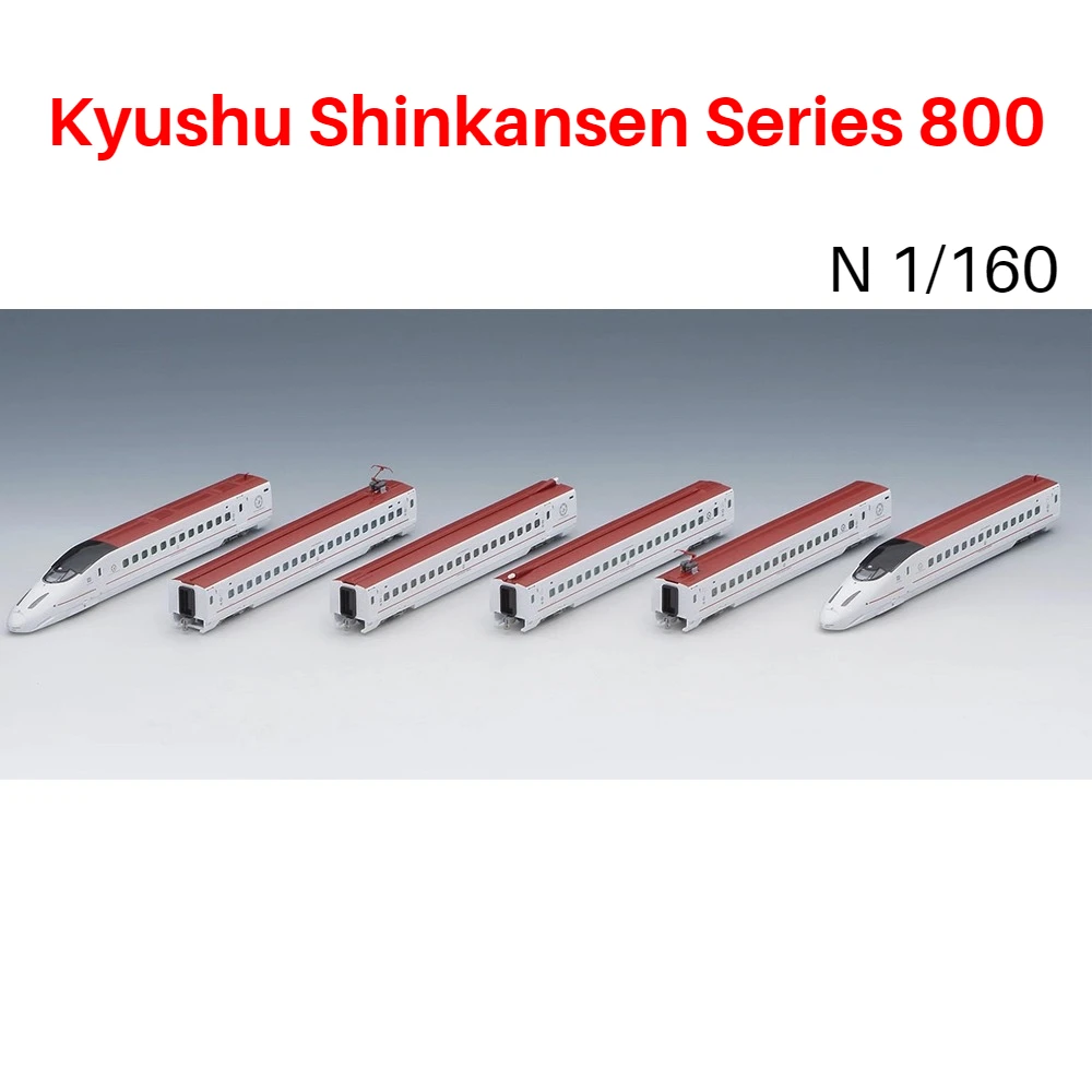

TOMIX N-type 1/160 Toy Train Kyushu Shinkansen 800 Series 98856 Train Set 6 Sections Collectible Ornaments Boy Toy Gift
