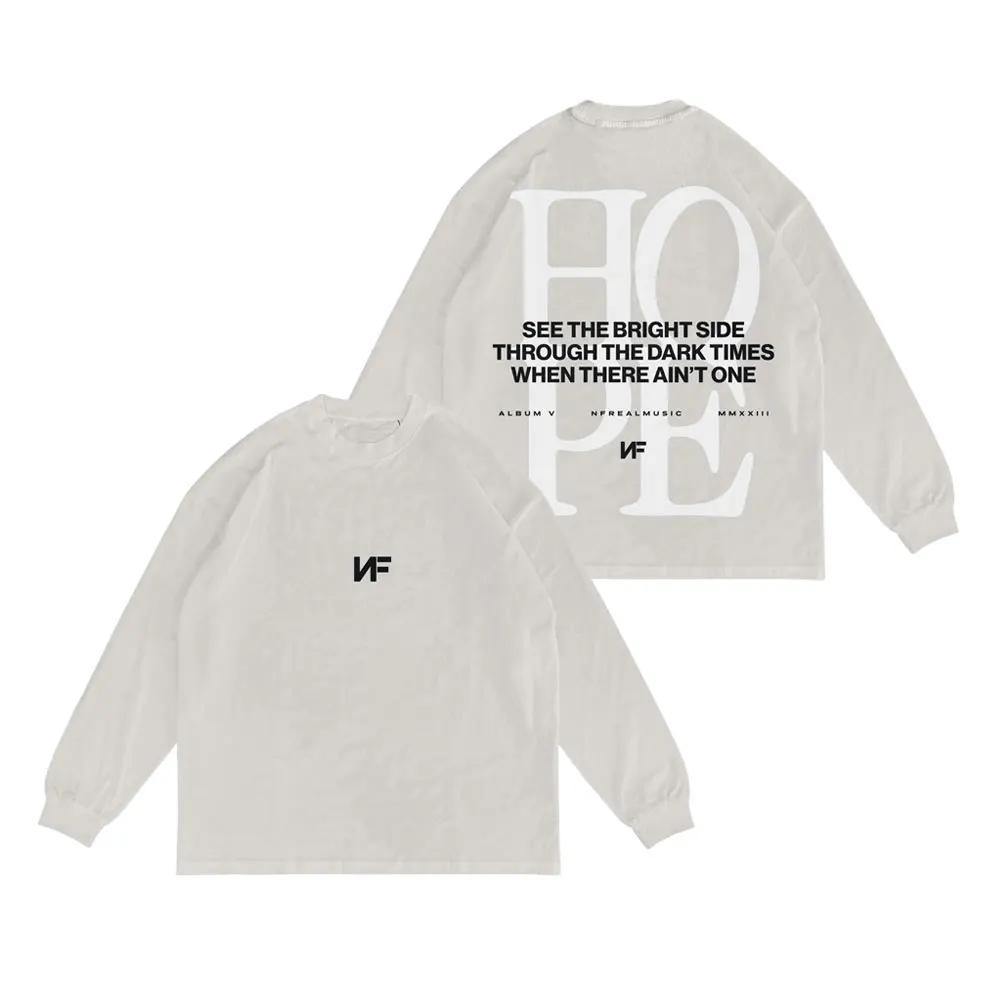 NF Rapper Cement Hope Merch Long Sleeve Crewneck Sweatshirt Merch Summer For Women/Men O-neck Streetwear Sweater