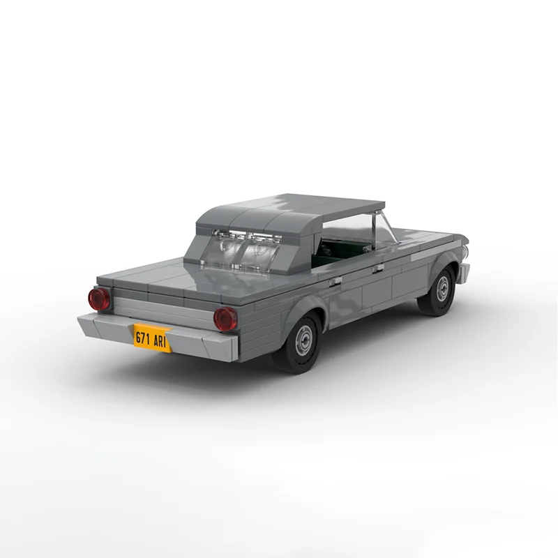 MOC City Car Classic 1961, klassieke auto Sedan Model DIY creatieve montage bouwsteenspeelgoed verjaardagscadeau voor kinderen