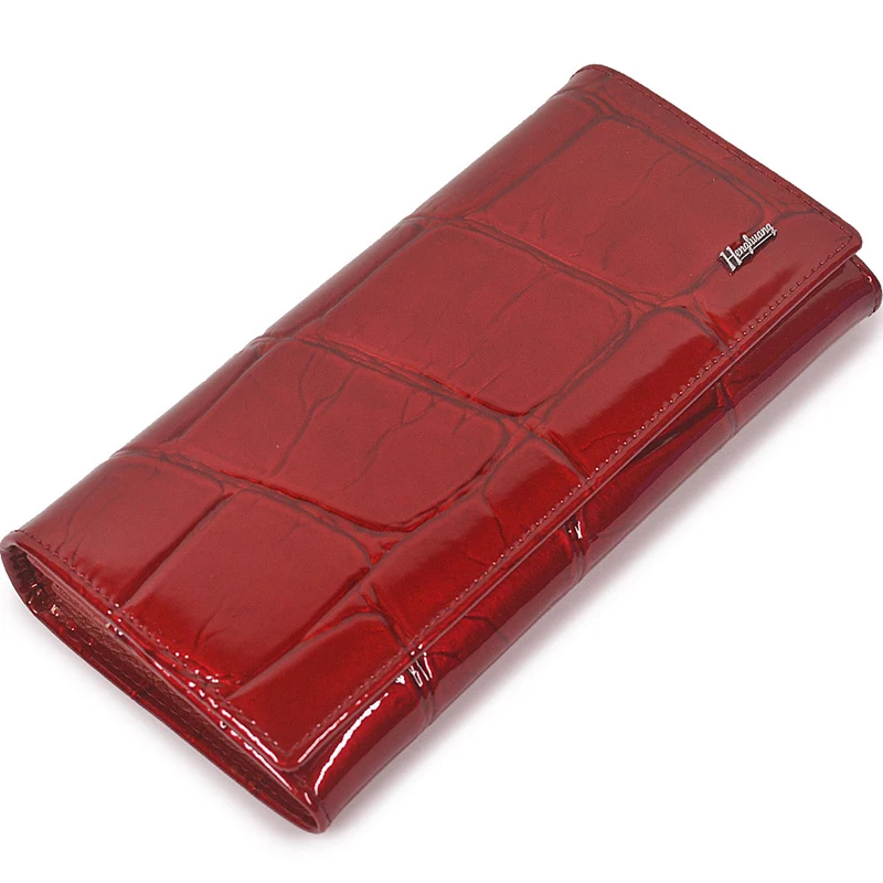 Handbag for Women Clutch Bags Female Long Wallets Genuine Leather Purses Ladies Gift Elegant Luxury Wallet Shiny Money Bag