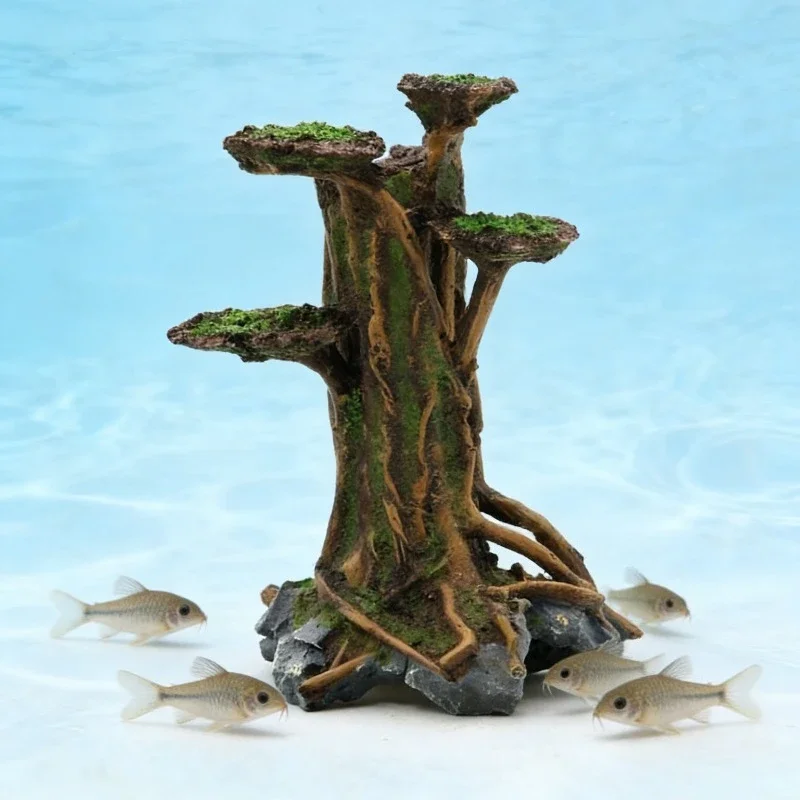 Decoração de Aquário: Árvore d - Planted Aquarium With Driftwood avaliação e preço