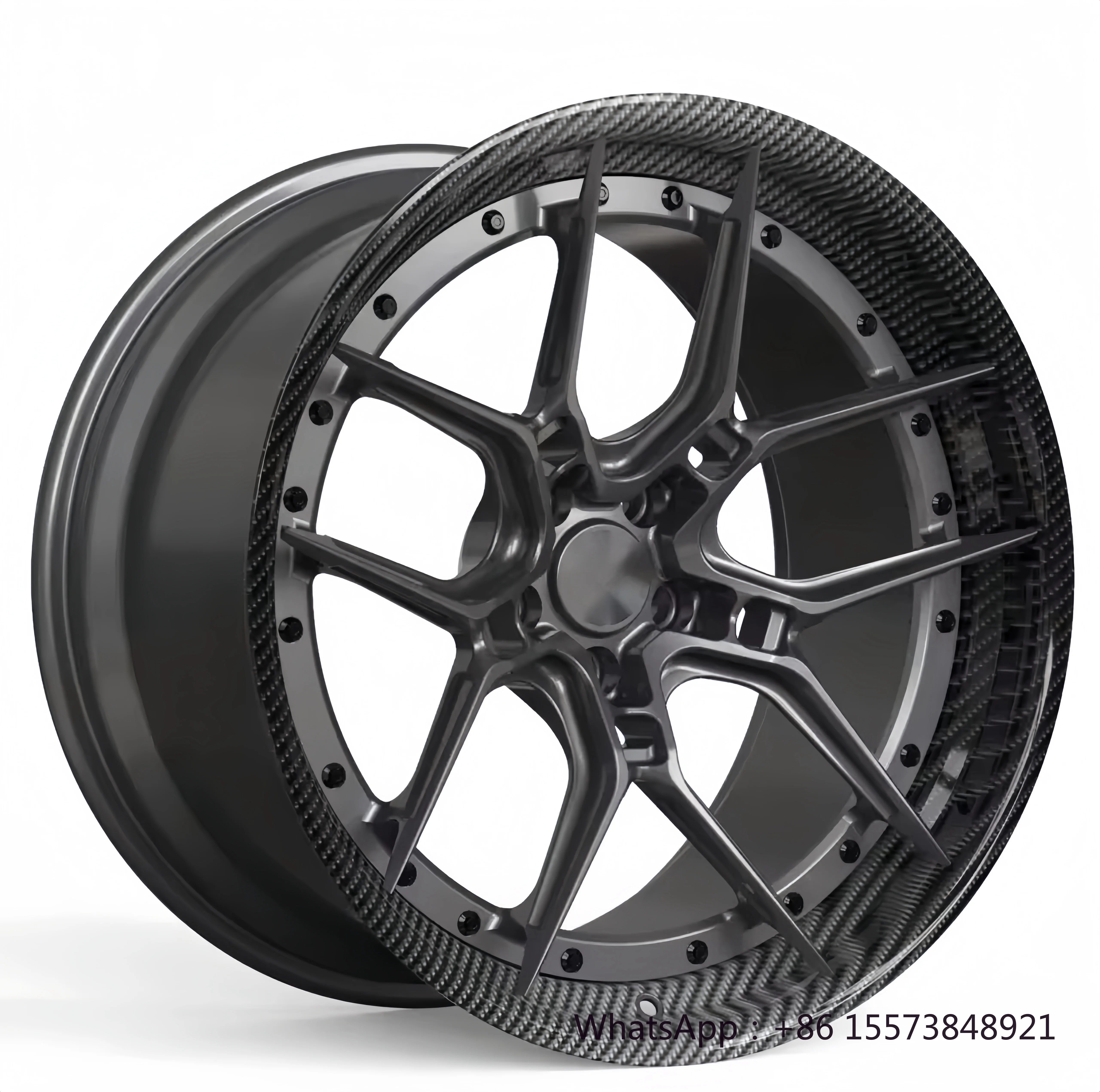 

ГОРЯЧАЯ РАСПРОДАЖА: Кованые двухсоставные диски из карбона на заказ, 5x120, 5x112, 5x114.3, 18-24 дюйма