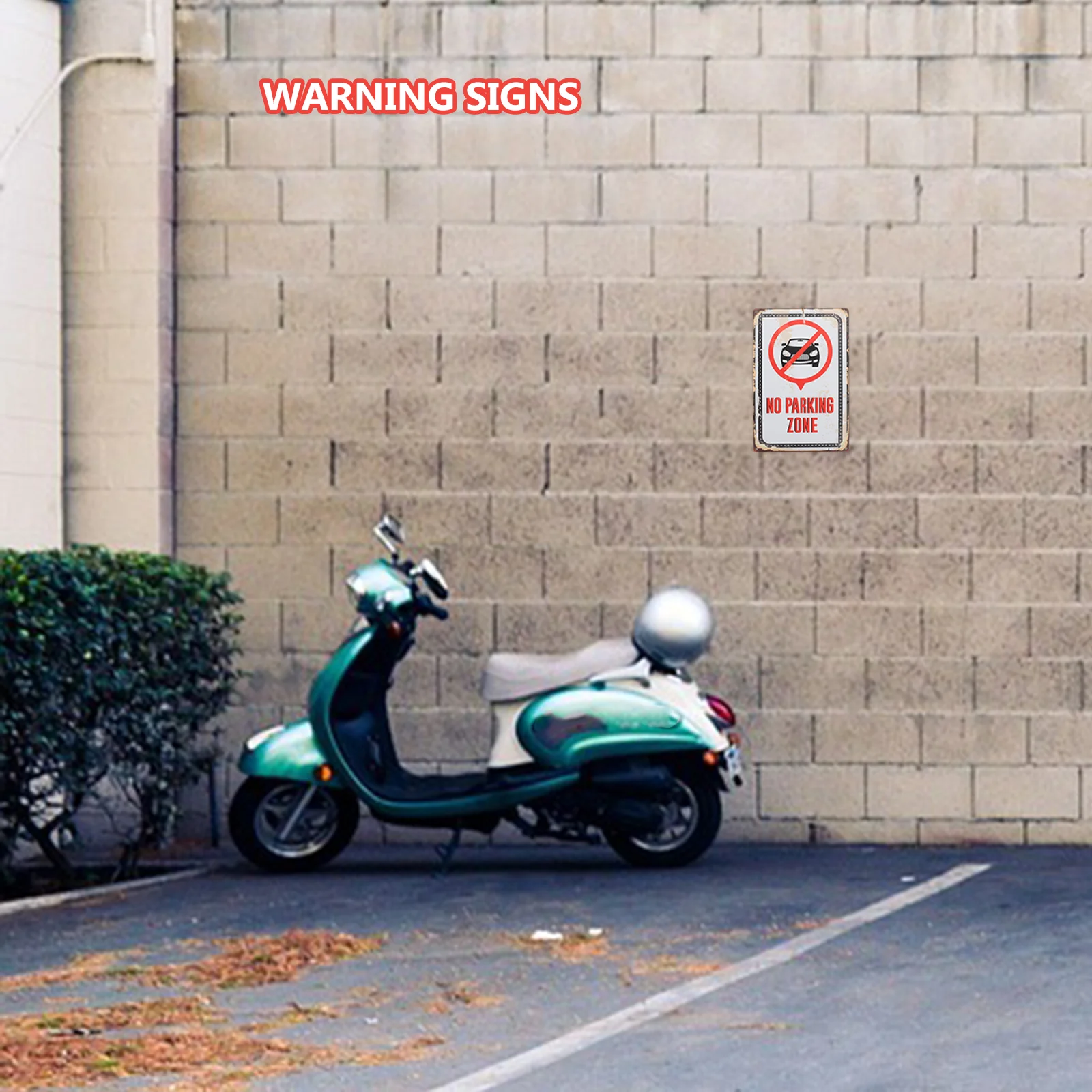 No señal de estacionamiento, señal de entrada de Metal, No usar aquí, para el hogar advertencia de seguridad, señales de recordatorio