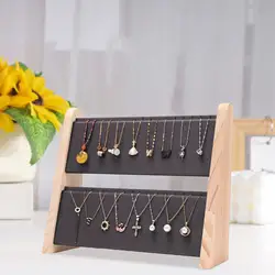 Jewelry Display Stand Rack Rings Necklace Organizer Bracelet Storage Wooden Necklace Holder for Store Glasses Piercings Selling