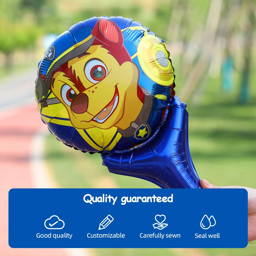 

PAW Patrol Handheld Stick Aluminium Foil Balloon Happy Birthday Party Atmosphere Props Cartoon Themed Inflatable Balloon Kids