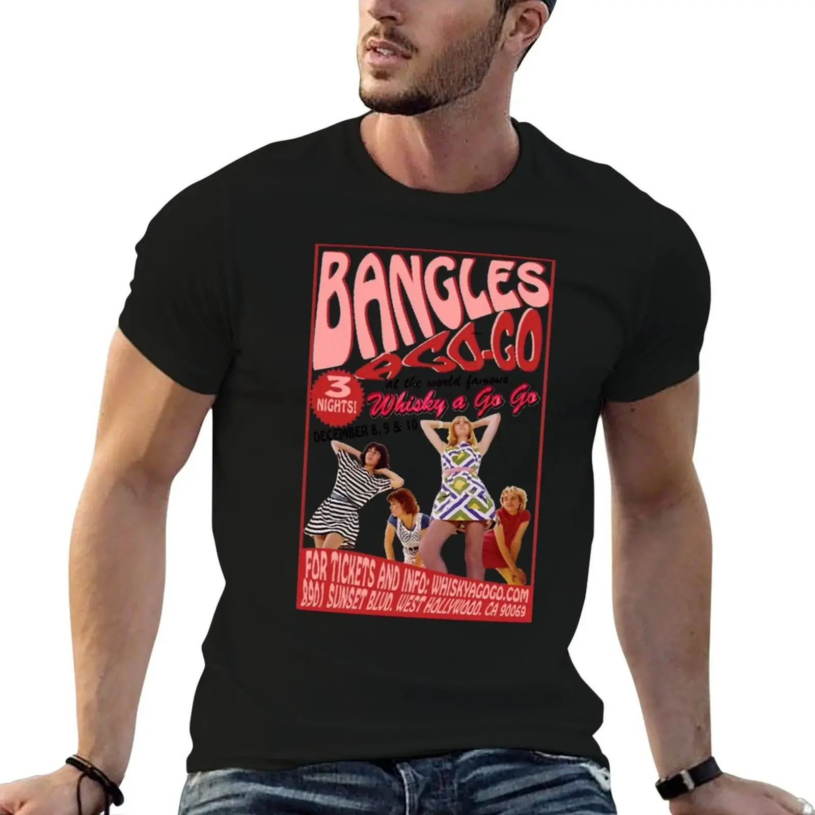 The Bangles a go go shirt T-Shirt oversizeds oversized summer top mens graphic t-shirts