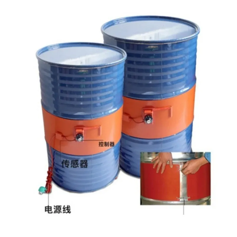 125*1730mm 1200W 220V Flexible Silicon Band Drum Heater Blanket Oil Biodiesel Barrel Electrical Gas Tank for 208L Drum