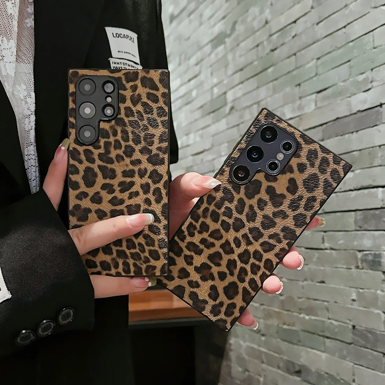 Leopardenmuster Modische coole künstliche PU-Leder-Handyhülle für Samsung Galaxy S25 S22 + Plus S25 Edge S23 Ultra FE Cover
