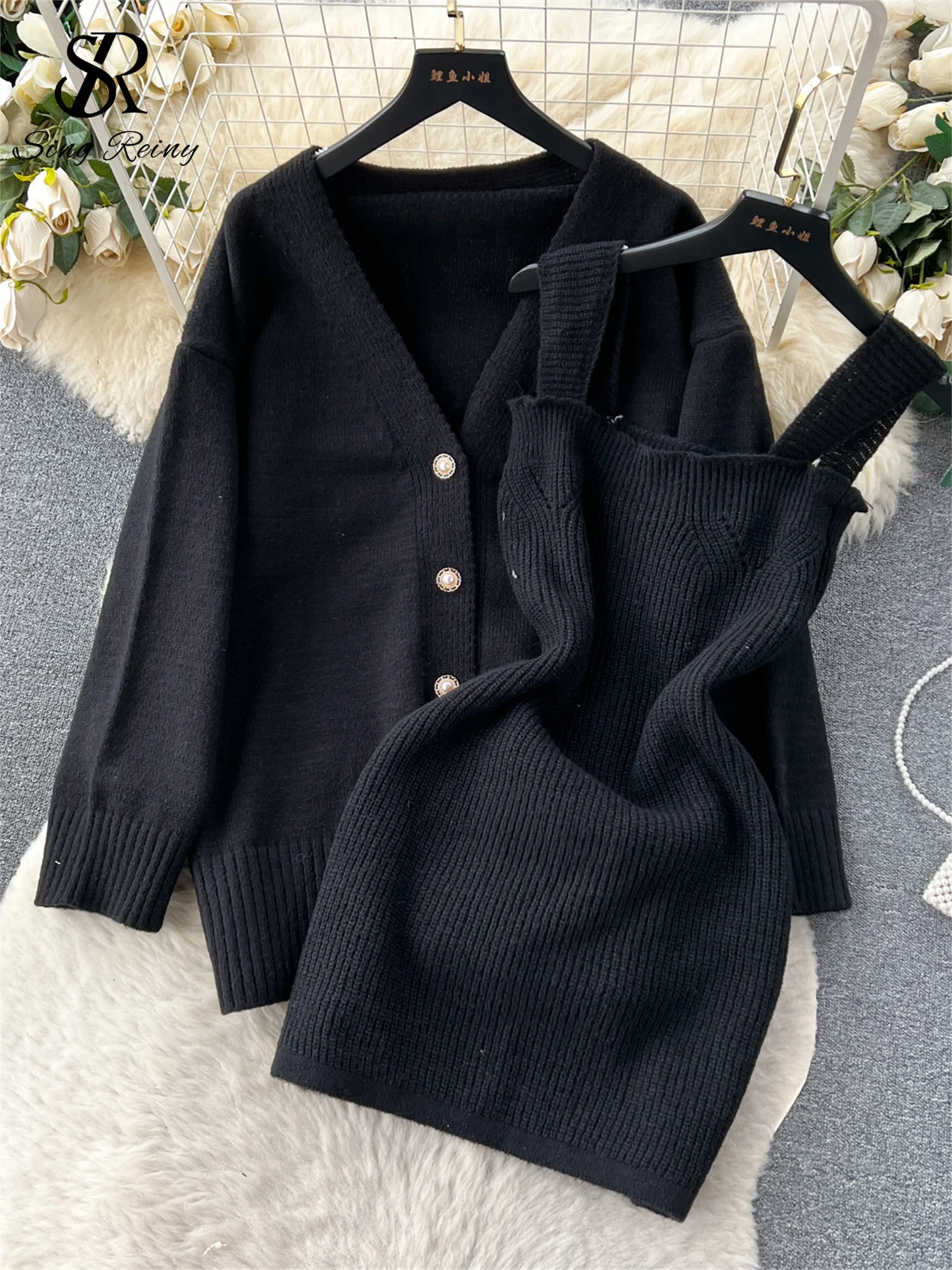 jumper dress korean style Casual Korean Beige Jumper Dress Dresses For Women Uk,Women'S Knitted Dress Paquita