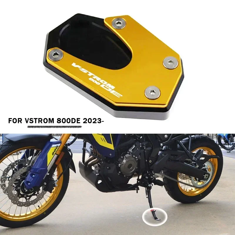 Fit For Suzuki V-STROM 800 DE 2023- Kickstand Enlarger Side Stand Extension Plate Pad VStrom 800DE Accessories