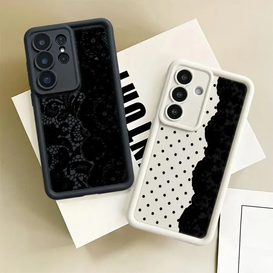 Phone Cover Case for Samsung Galaxy S26 Ultra S24Ultra S23 FE S25 S24 Plus S25 Edge S22 S21 S20FE Trendy Floral Patterns