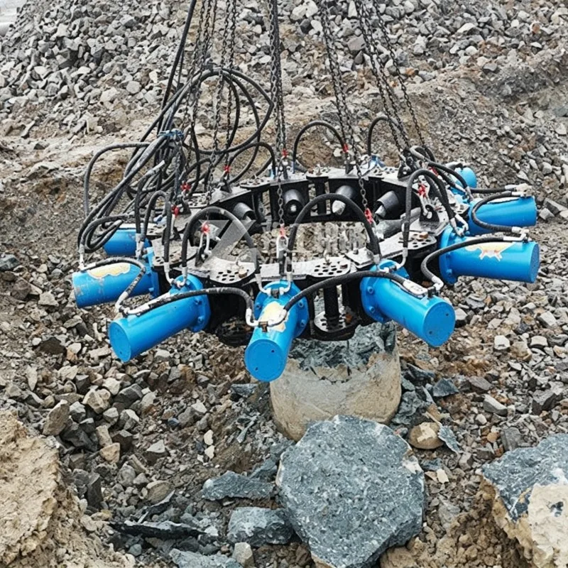 Customized Hydraulic Pile Breaker Concrete Pile Cutter Excavator Attachment Heavy Duty