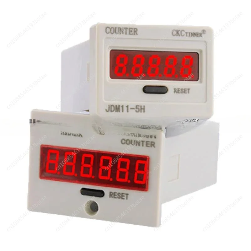 JDM11-6H 6 Digit Electronic Digital Counter Display AC380V 220V DC36V 24V 12V Industry Punch count