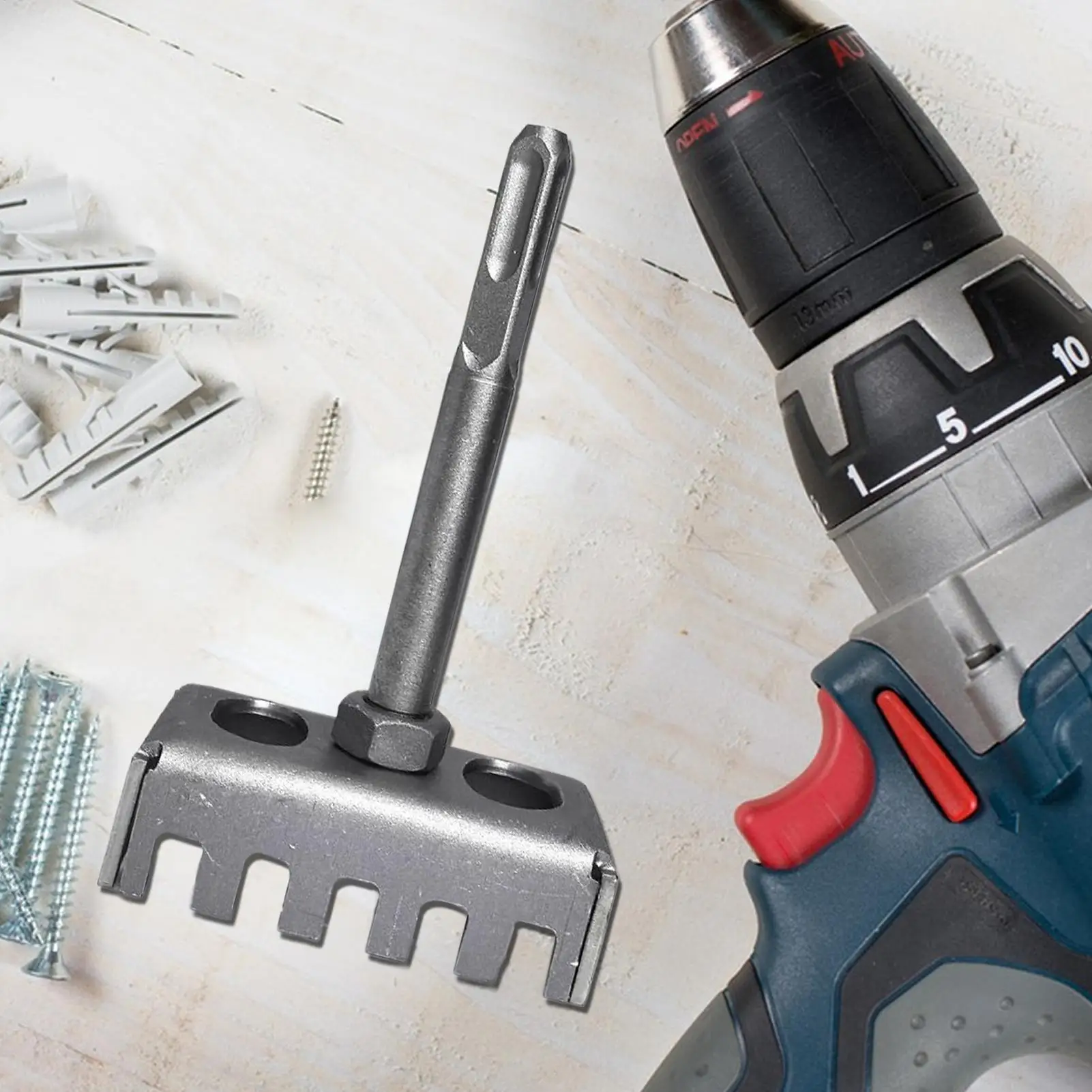 

Square Slot Cutter Stainless Steel Drywall Outlet Tool Square Hole Puncher, Creative Junction Box Cutout Saw for Concrete Cement