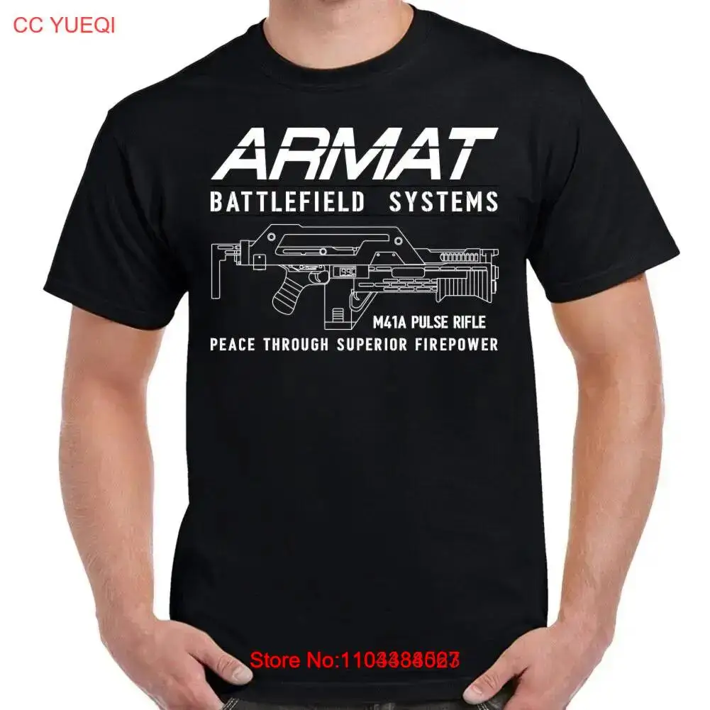 Armat Systems M41A Pulse Rifle Logo Adult T Shirt long or short sleeves