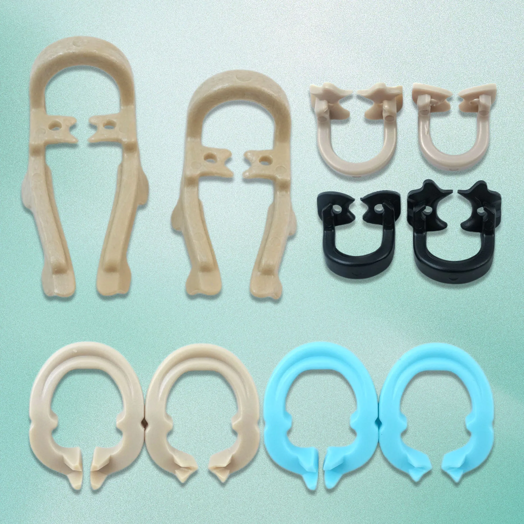 

Dental Rubber Dam Clamp Barrier Clip Resin Material Separator Ring Can Autoclavable 134°C Dental Lab Clinic Dam Rubber Clamp