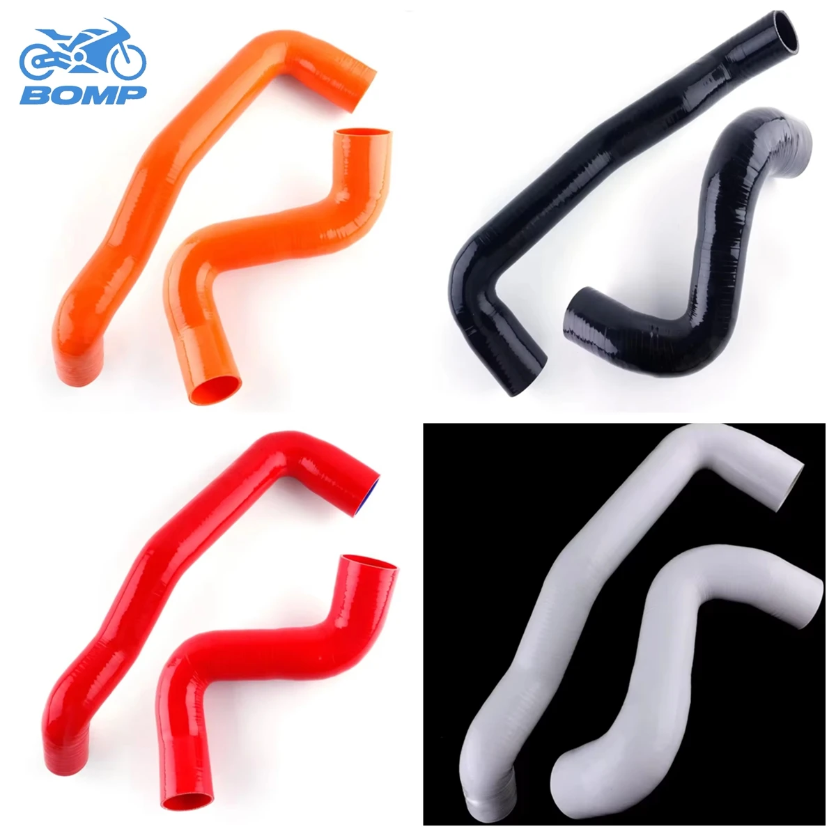 

For Mini Cooper S R55 R56 R57 R60 1.6 2007- Noise Generator & Resonator Delete Hoses Silicone Tubes Pipes Kit 2Pcs 11 Colors