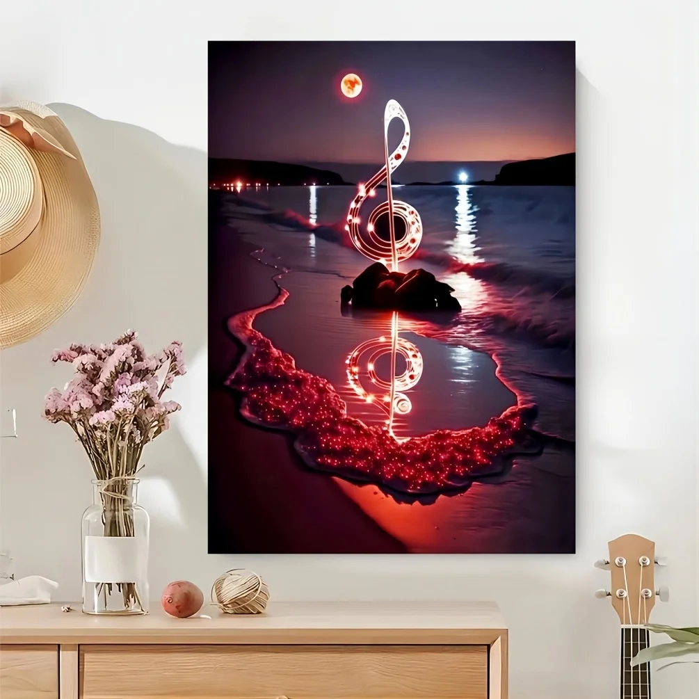 1000pcs Musical Puzzle Suitable for Adults & Families - Challenging Durable Seamless Jigsaw with Musical Notes, Game, for Musi