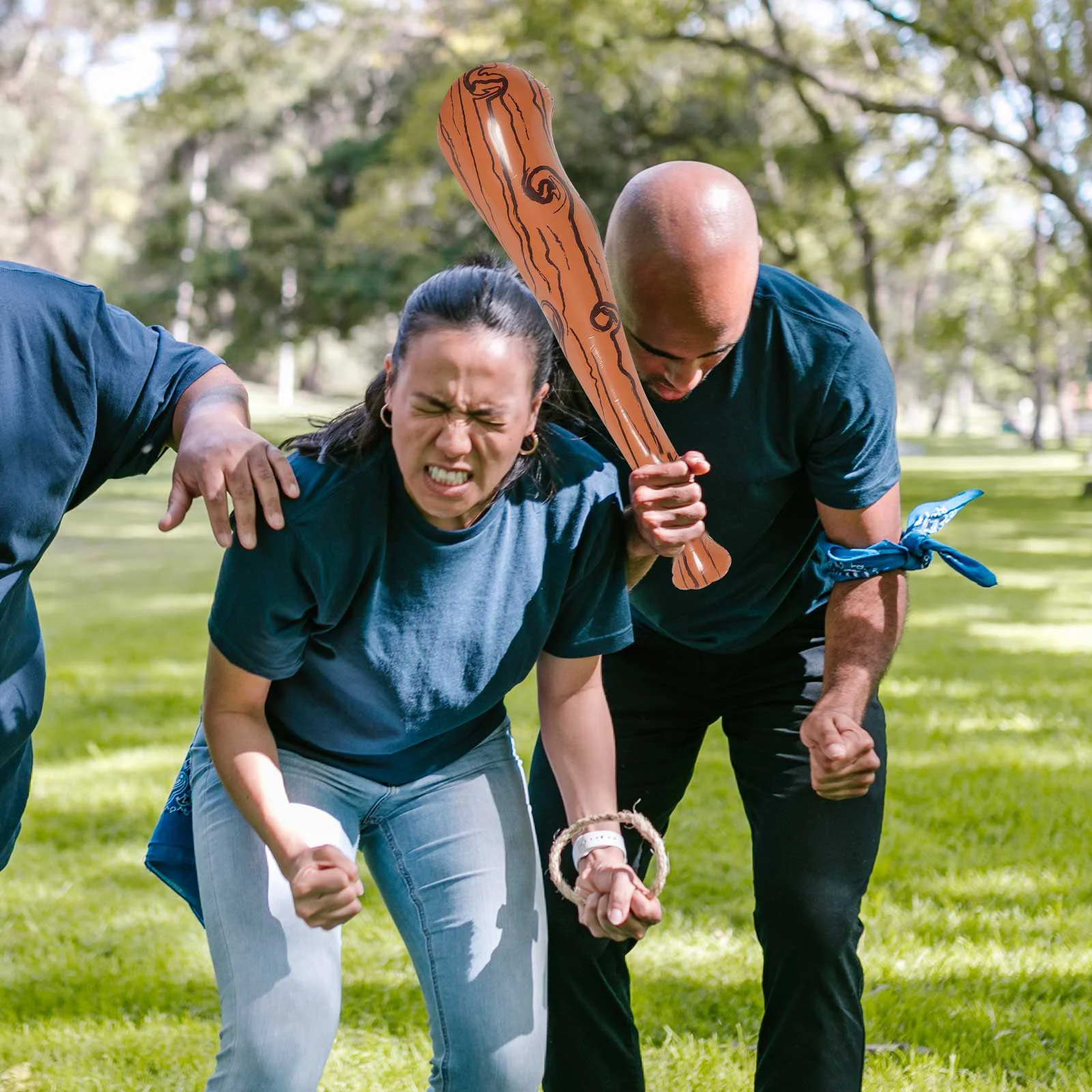 Inflatable Cheering Stick Baseball Bat Inflates Baseballs Fake Wood Plastic Sports Toy Child