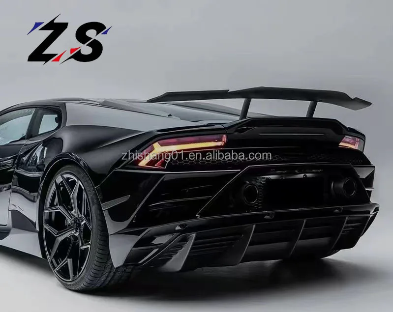 ZS – queue automobile de Type N, motif forgé en Fiber de carbone sèche, pour Spoiler Lamborghulacan LP580 LP610 EVO