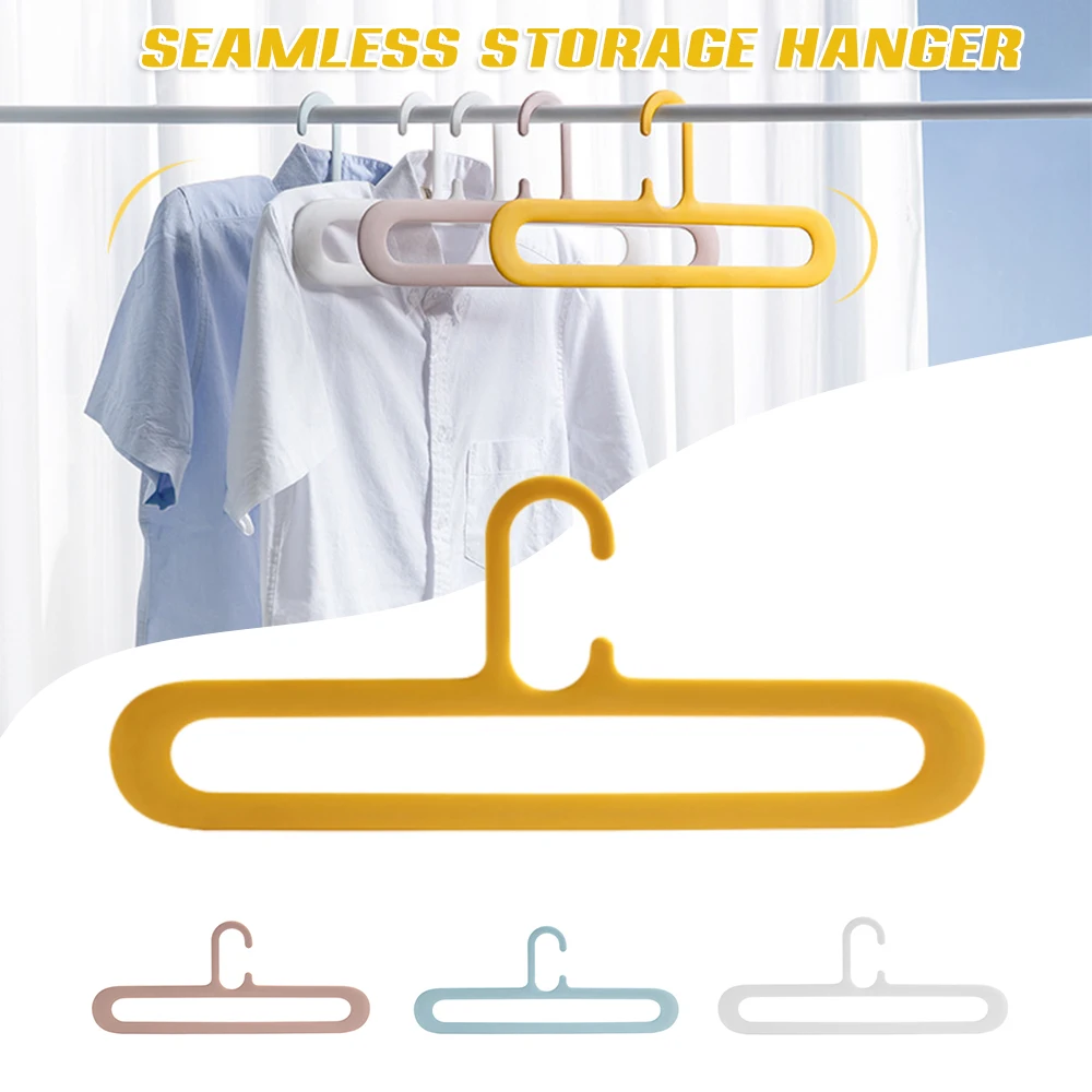 Non Marking Non Slip Hangers Sleek Rounded Hangers with Windproof Hook Not Easy to Deform 4 Colors Ultra Thin Design EIG88