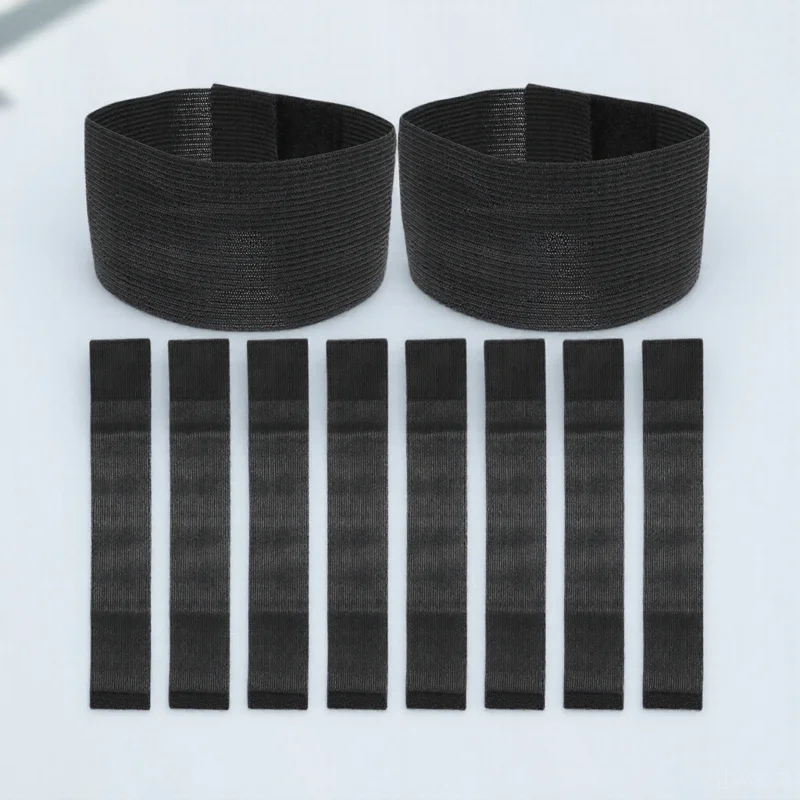 10 قطعة شارة جنازة الحداد الأسود مطاطا لحفل صلاة الجنازة مذكرة الموت شارة الحداد