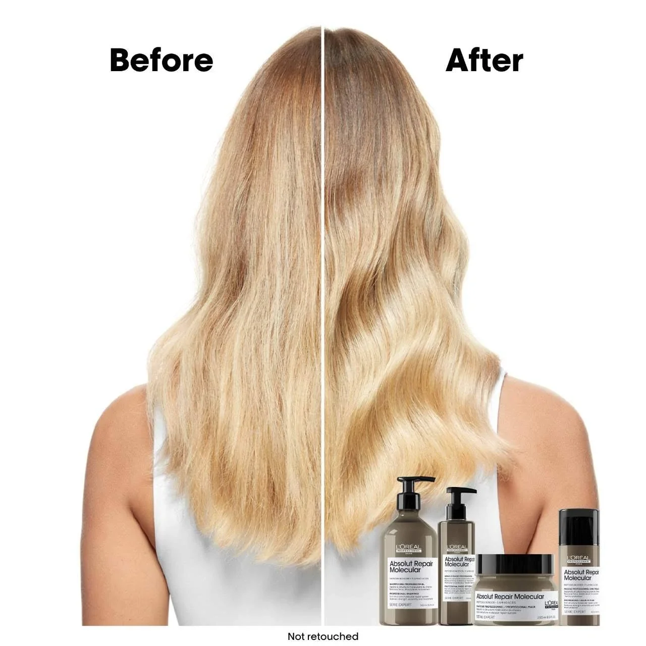 Absolut repair molecular l'oreal professionnel mask - intensive hair treatment to repair hair damage