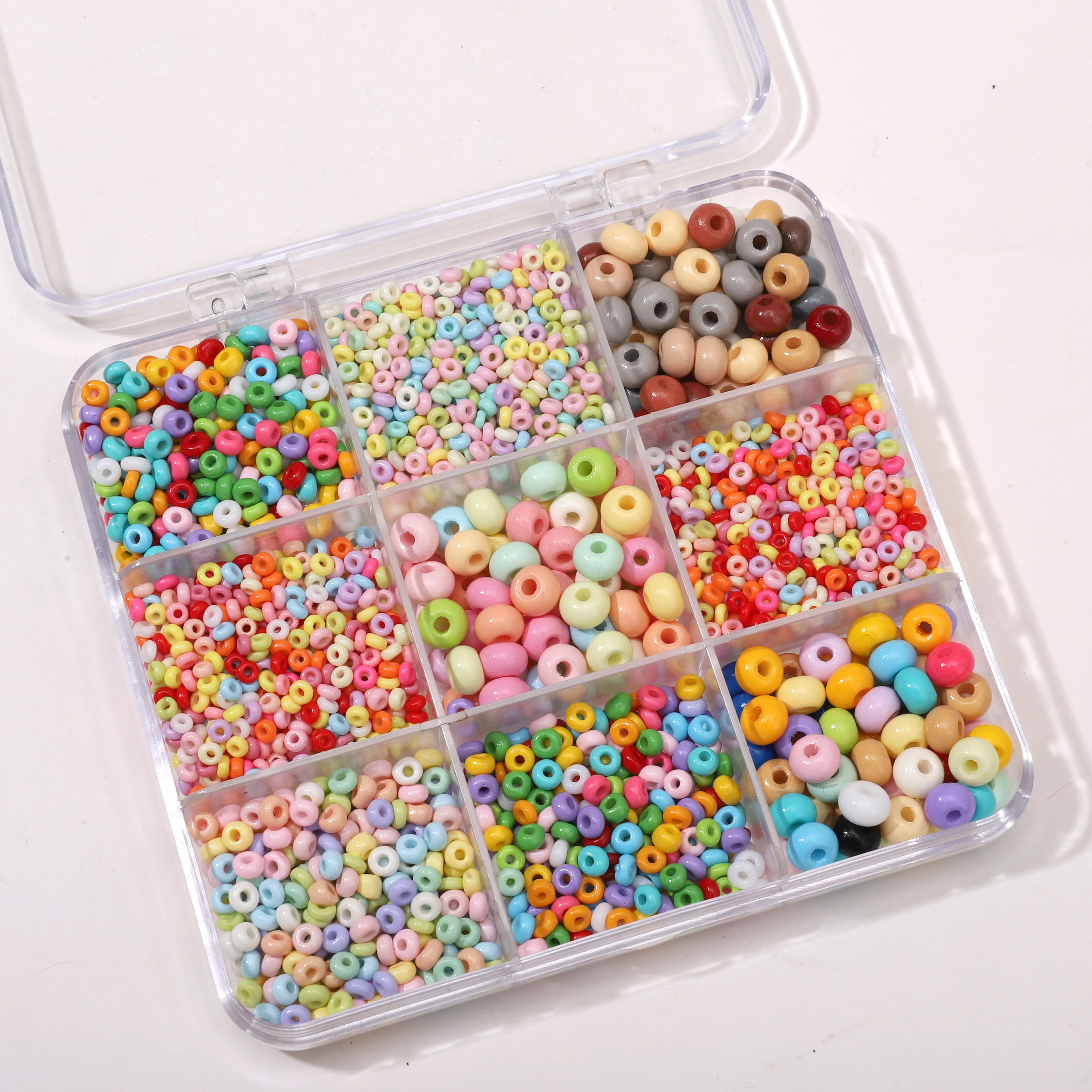 

High Quality Glass Seed Beads 3/4/6mm Mix Color Loose Beads 20g/bag DIY Making Necklace Bracelet Accessories Approx 85-1100pcs