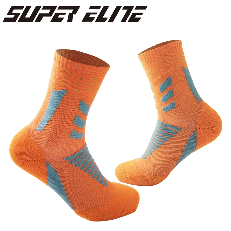 5Pairs Professional Super Star Basketball Socks Elite Thick Sports Cycling Socks Durable Skateboard Towel Bottom Socks Stocking