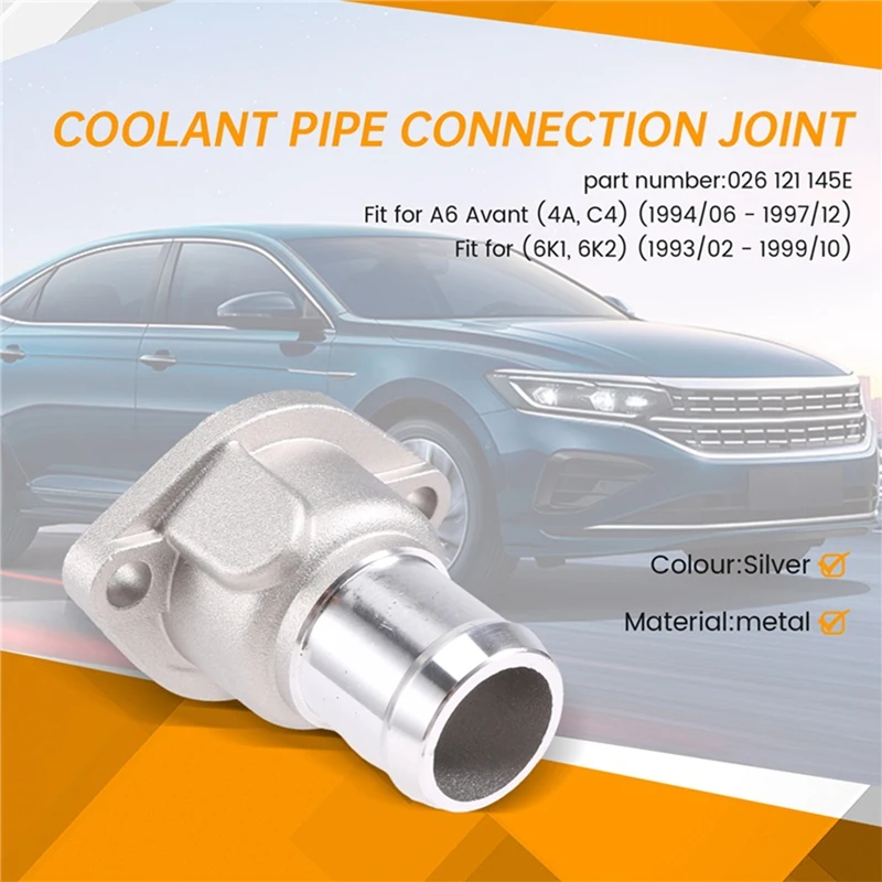Radiator Coolant Hose Connector Flange 026121145E For VW Golf A6 Seat J Etta Santana Scirocco Passat B3 B4 Lupo Caddy