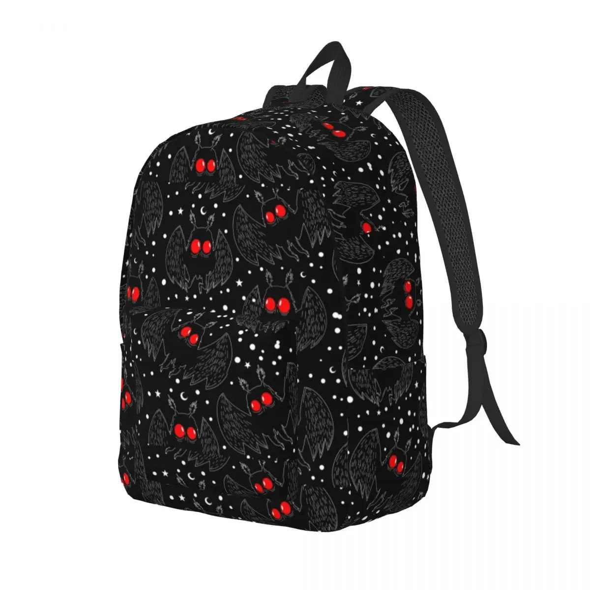 Mothman Night Smile Natural Backpack for Men, Women, Fashion Student, Work Daypack, Laptop Initiated Bag, Outdoor