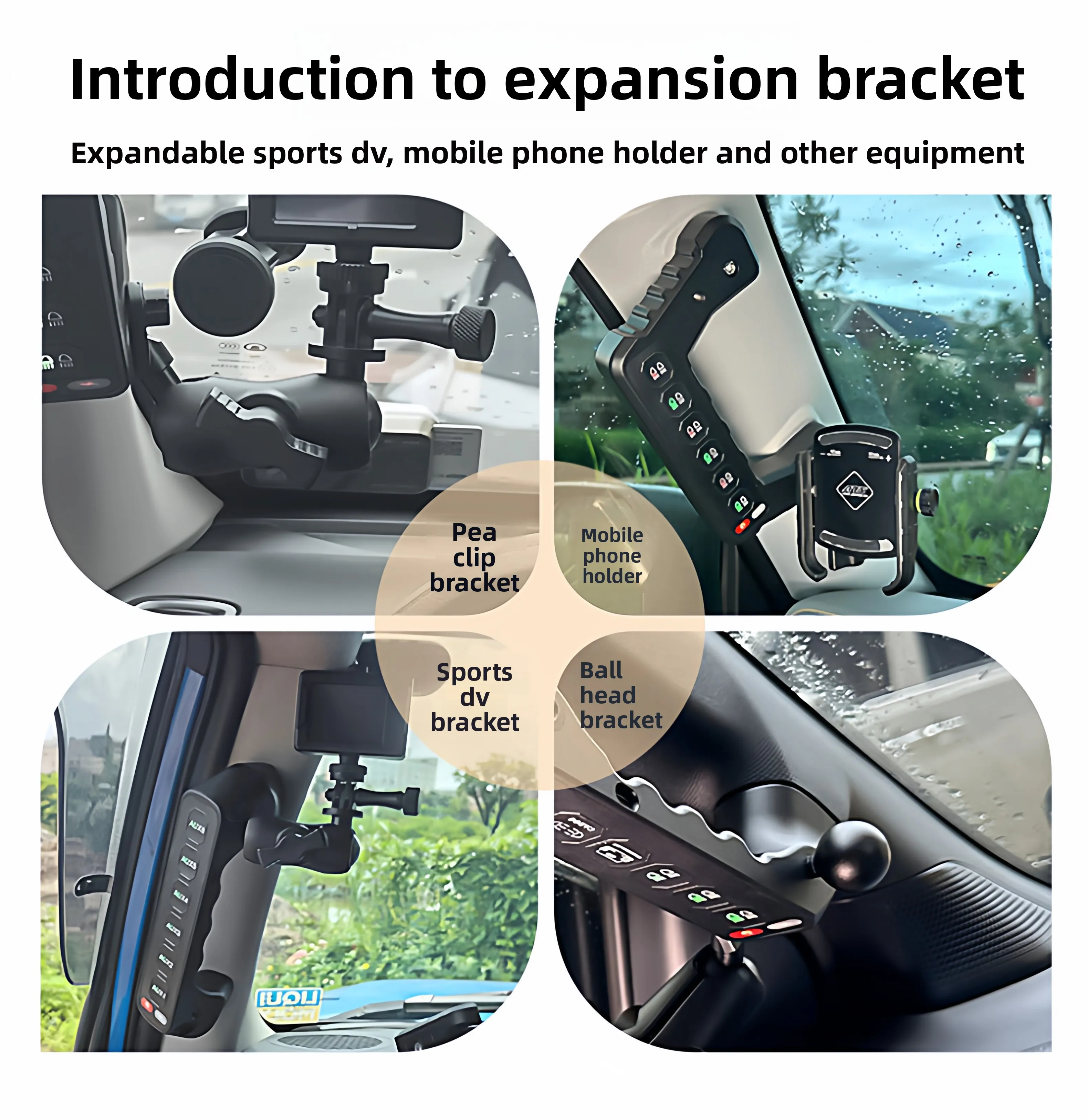For Maxus D90 2017-2026 Car A-Pillar Six-Way Handle Switch Wireless Remote Control Integrated Control Switch Panel Accessories detail image 4