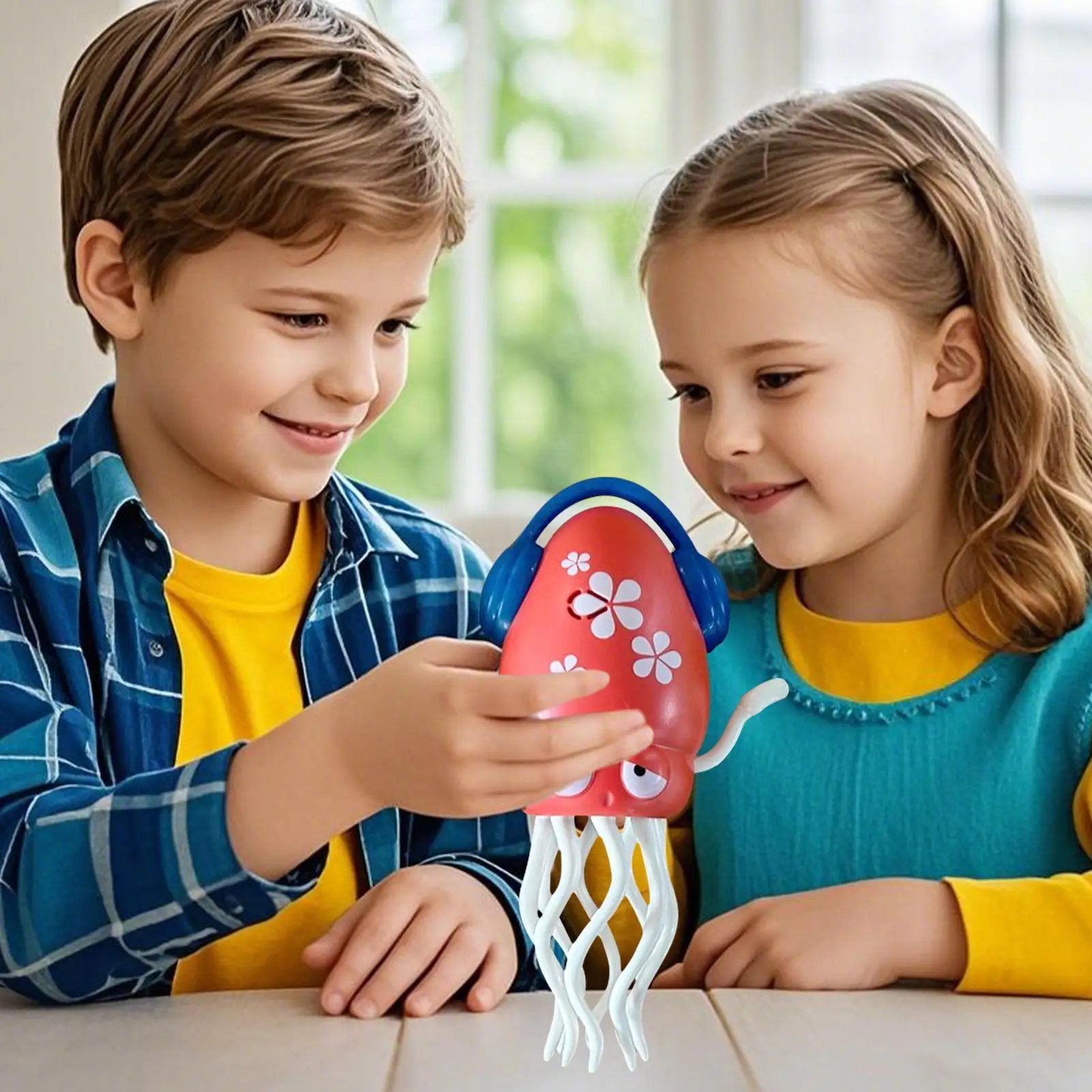 Electric Octopus Toy Interactive Action Octopus With LED Light And Music For Kids Interactive Toy For School Classroom