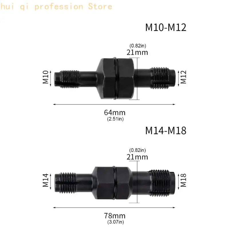 Doppelseitige Funkenkerze Gewinde Chaser 10mm-12mm 14mm-18mm Metall Konstruktion Für Automotive reparatur H8WE – Detail 6