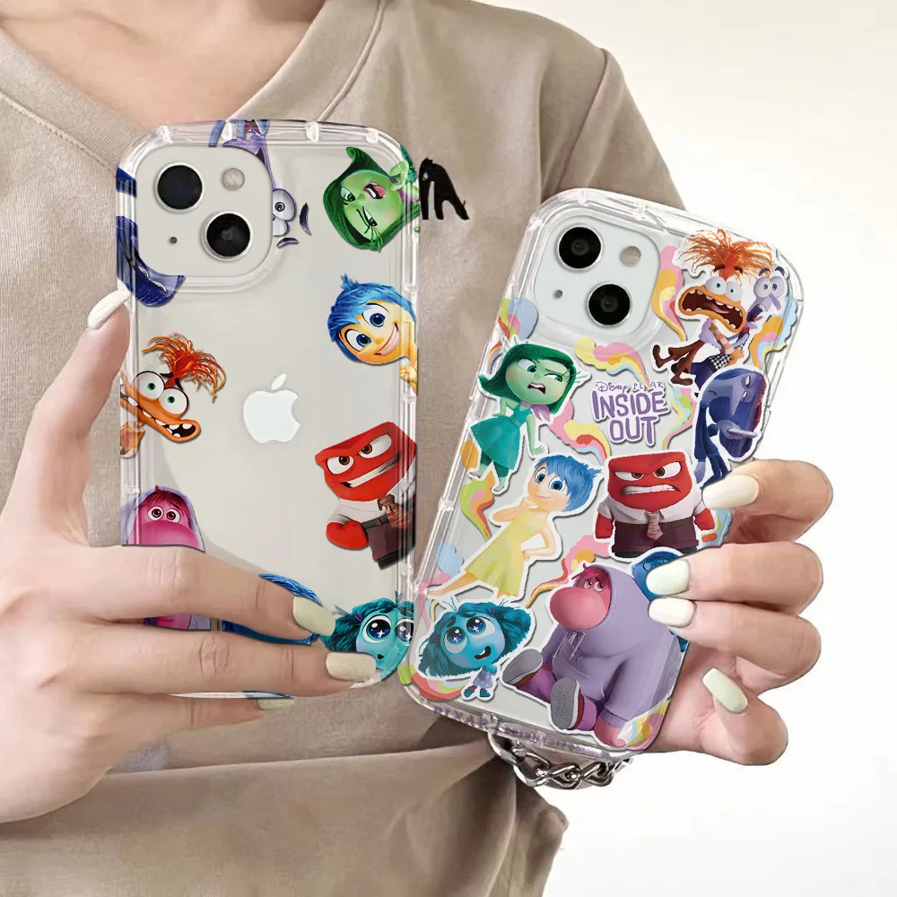 Disneys Inside Out 2 Clear Case for Xiaomi Redmi NOTE 8 9 9A 9C 9T 9S 10 11 12 12C K40 Pro Plus 4G 5G Airbag Shockproof Cover