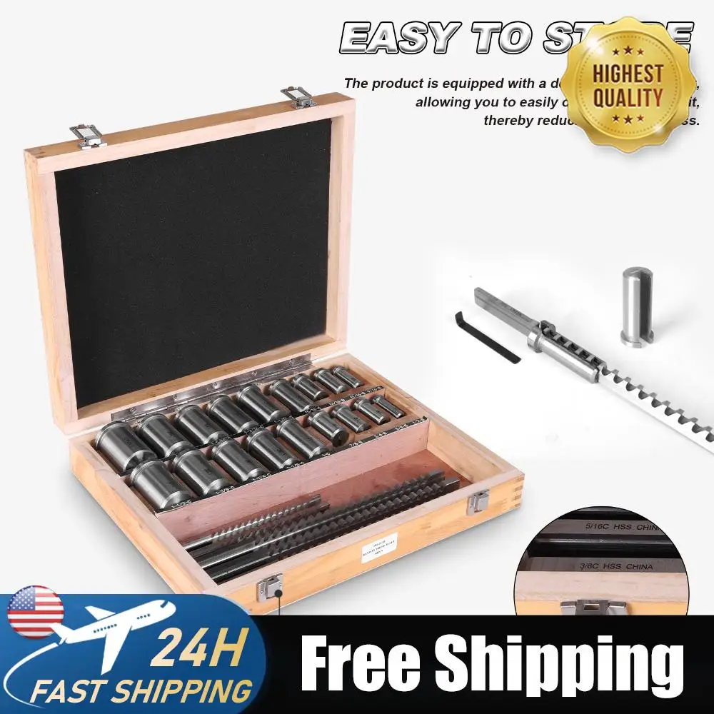 

Набор из 30 предметов: императорский набор протяжек (5 протяжек, 18 втулок, 7 прокладок) – метрический инструмент для нарезания шпоночных пазов для металлообработки и производства