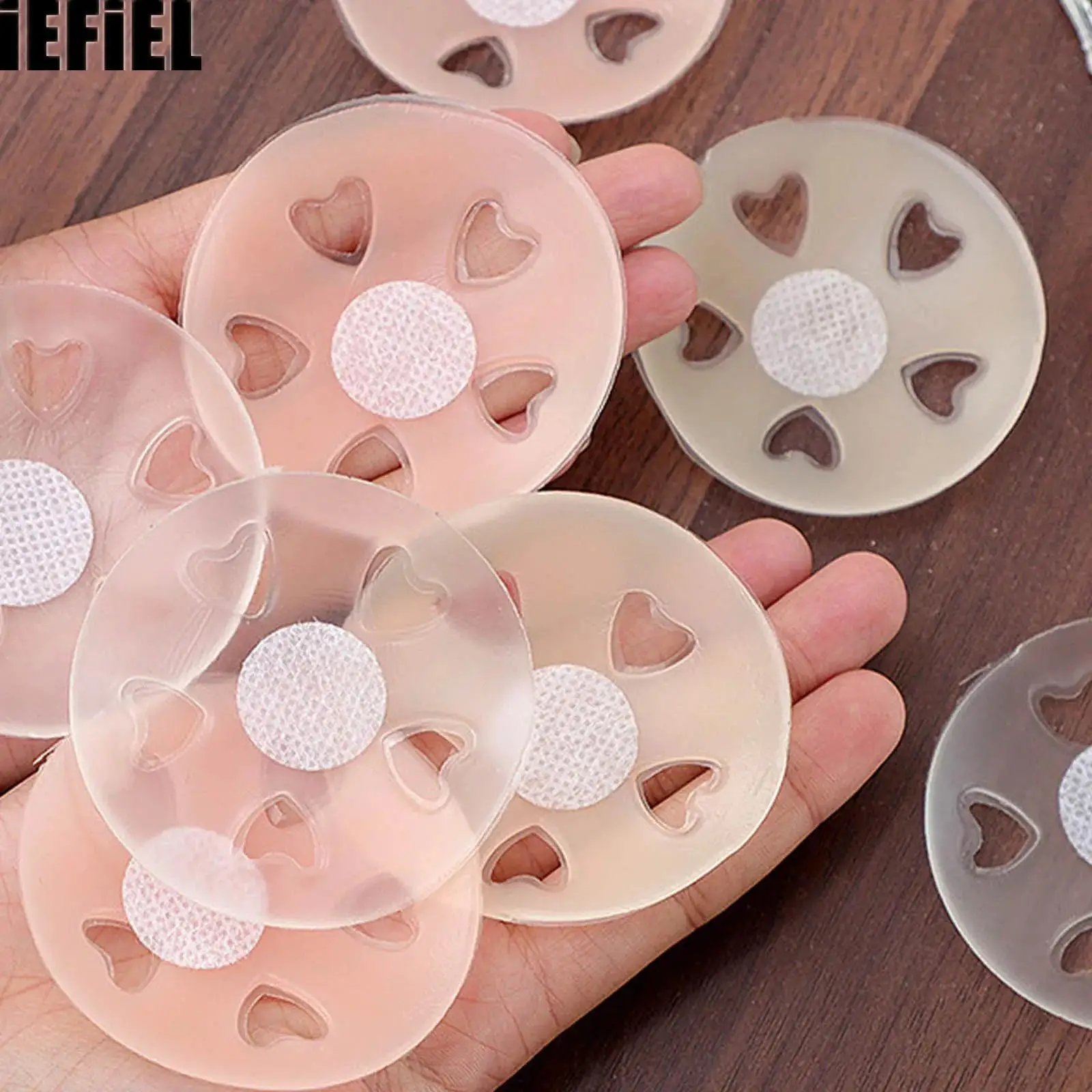 

Silicone Womens Breathable Perforated Anti-Peek Invisible Traceless Nipple Covers Water Proof Sweat Proof for Daily Wear
