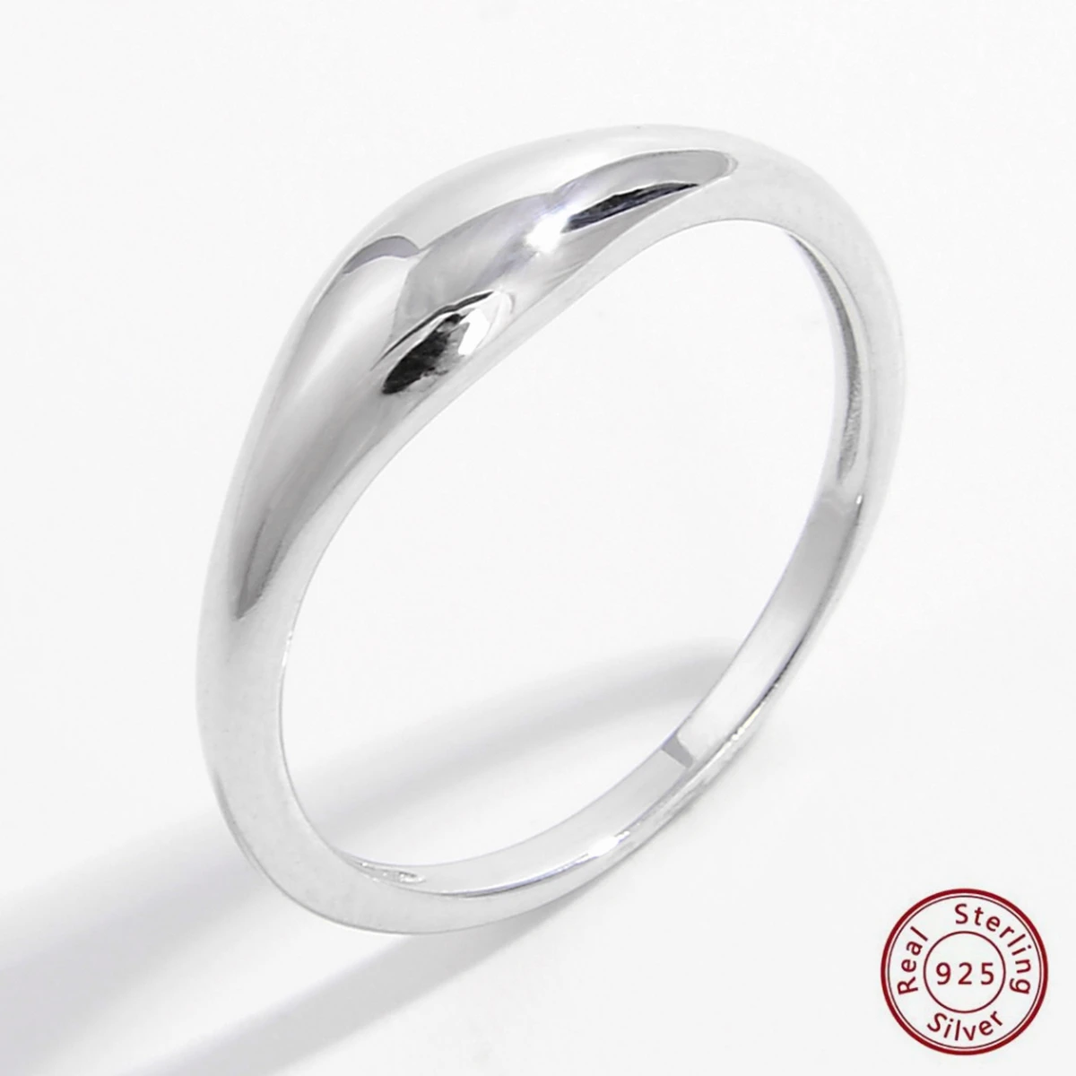 925 Sterling Silver Simple Elegant Plain Ring for Women Fashionable Fine Jewelry Gifts for Daily life, Birthday, Parties & Dates