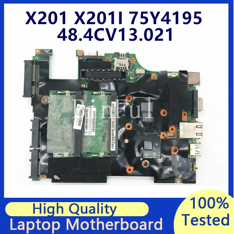 

Mainboard For Lenovo Thinkpad X201 X201I 75Y4195 48.4CV13.021 08270-2 Laptop Motherboard With SLBTX I3-370M CPU 100% Full Tested