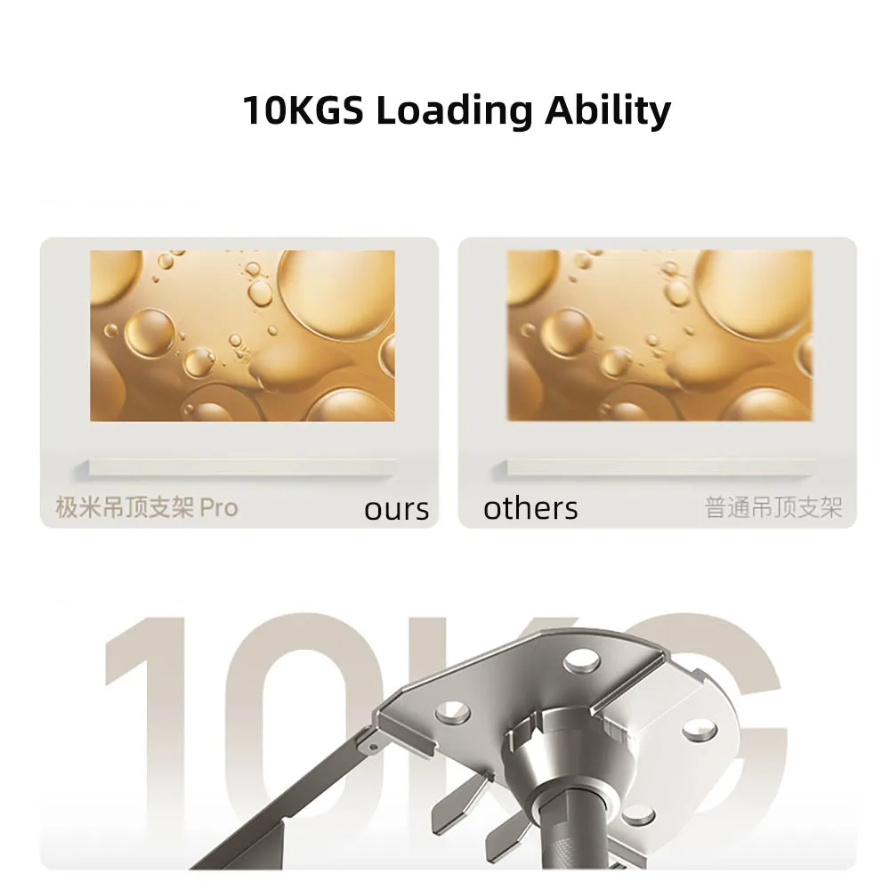 Yinzam تعديلات الارتفاع المتعددة حامل السقف ودعامة حامل الأرضية، دعامة حائط لجهاز عرض سلسلة XGIMI RS 10 Ultra