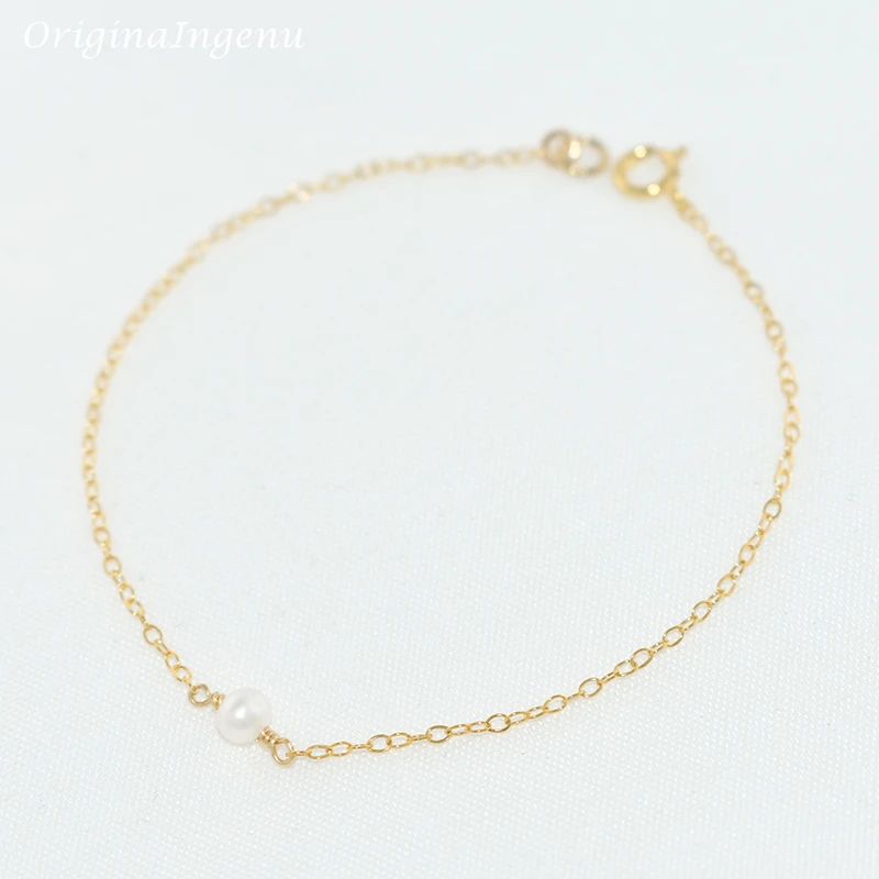 925 Silver Naturel Pearl Bangles Indian Jewelry 14K Gold Filled Minimalist Jewelry Birthday Present Handmade Boho Bracelet Women
