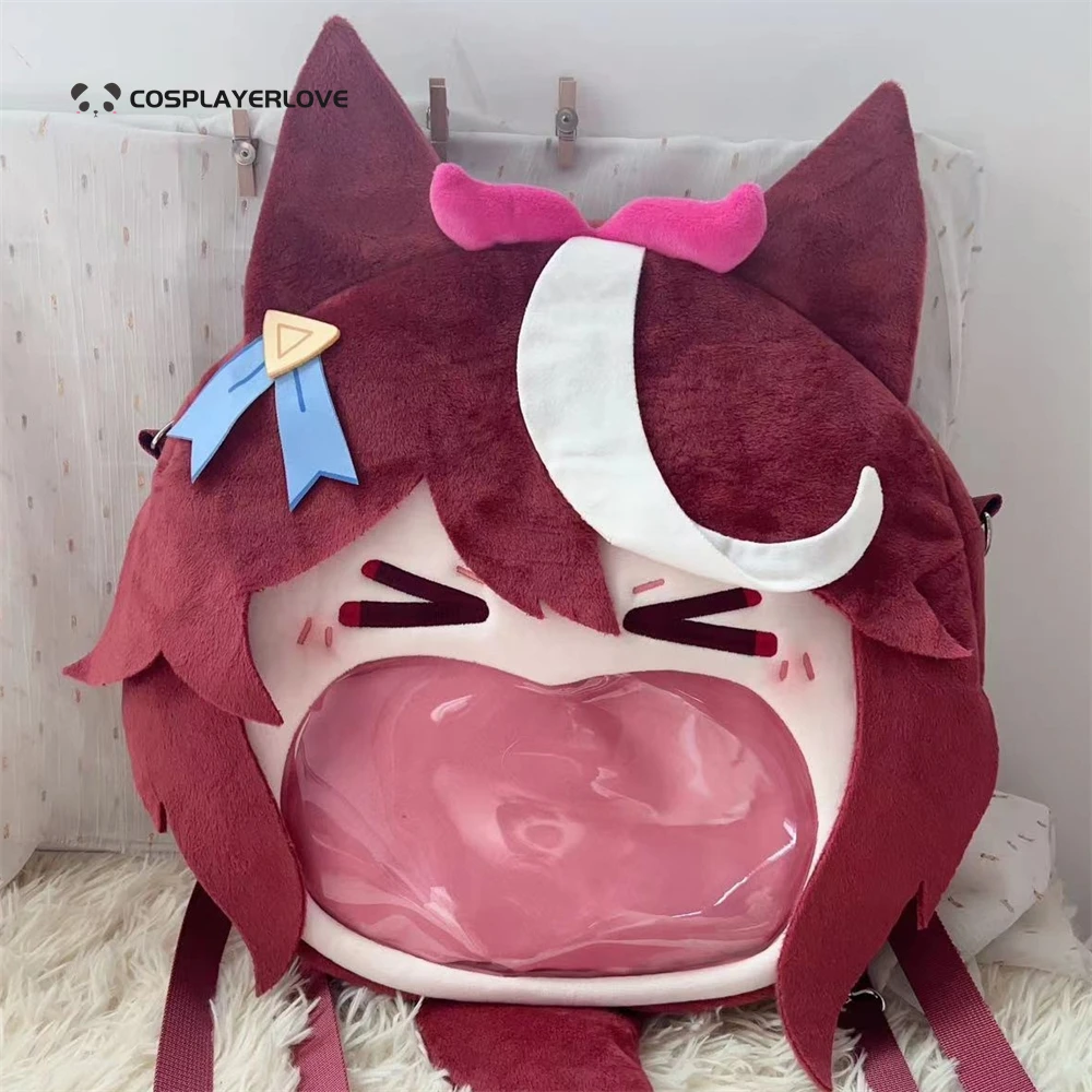 Pretty Derby Tokai Teio Big Mouth plushItabag Cosplay Student Itabag Birthday Gift