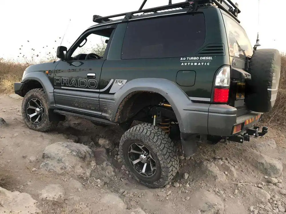 STR 4x4 Suspension Kit Nitrogen Gas Shock Absorbers Twin Tube Adjustable Compression for Prado 90/95 Series