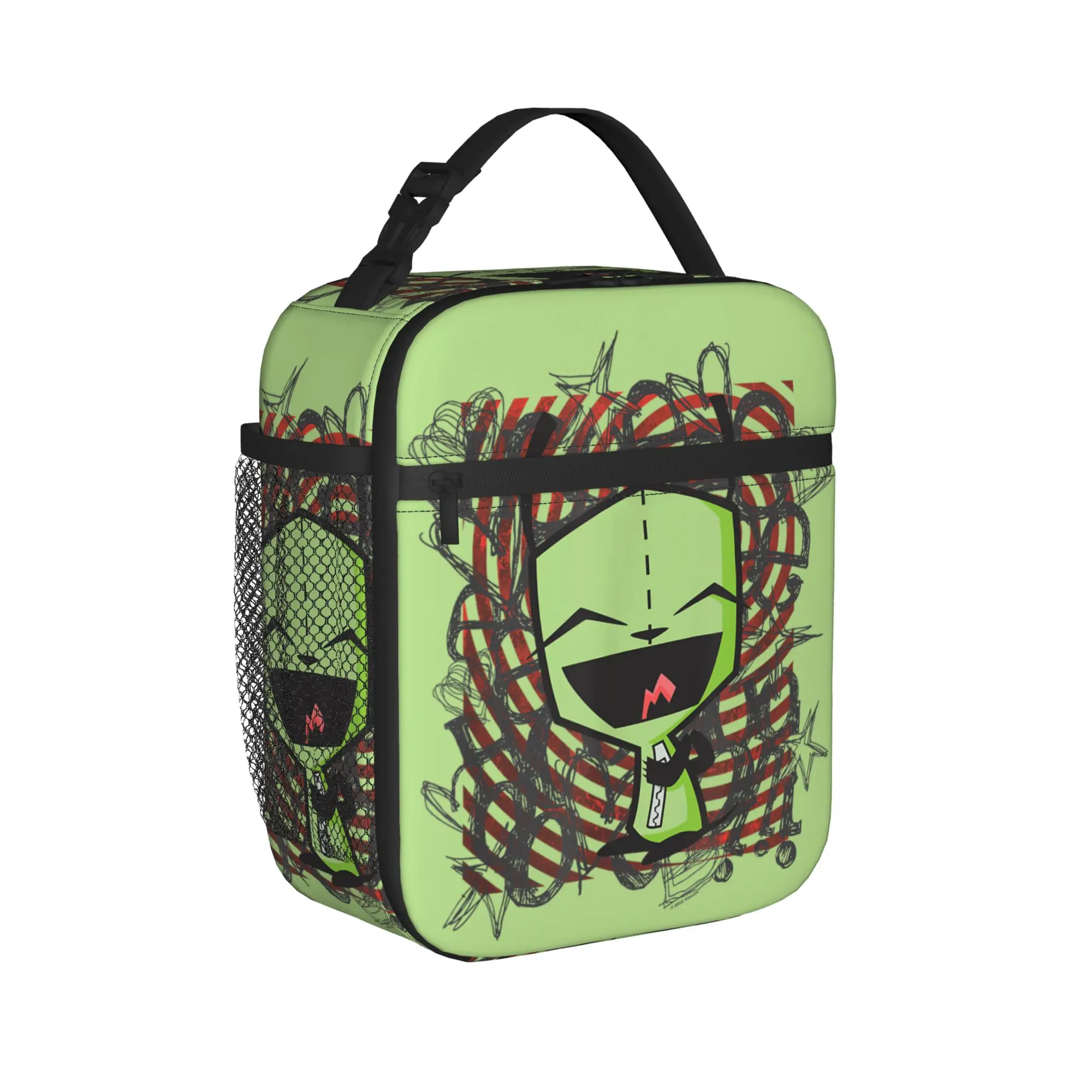 Invaders Zims  Happy Gir Insulated Lunch Bags High Capacity  Lunch Container Thermal Bag Tote Lunch Box Work  Picnic Bento Pouch