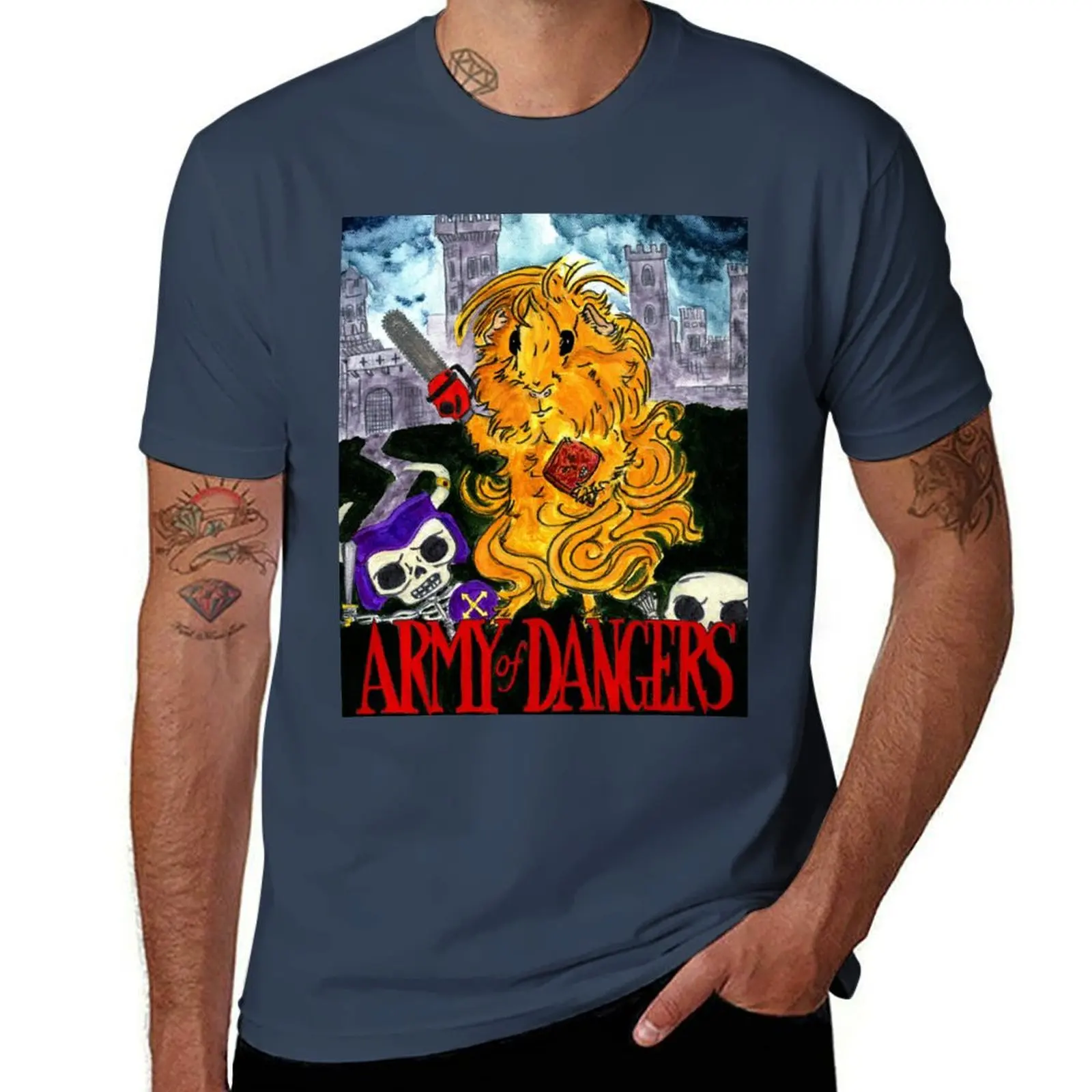 Army of Dangers, a guinea pig Army of Darkness T-Shirt t shirts with prints man t shirts graphic t shirts cotton 100% T-Shirt