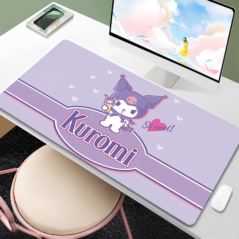 Large Gaming Mouse Pad Kulomi Mat Non-Slip Rubber Game Mouse Computer Keyboard Mats Pad table mat Fashion Sanrio Home Decor