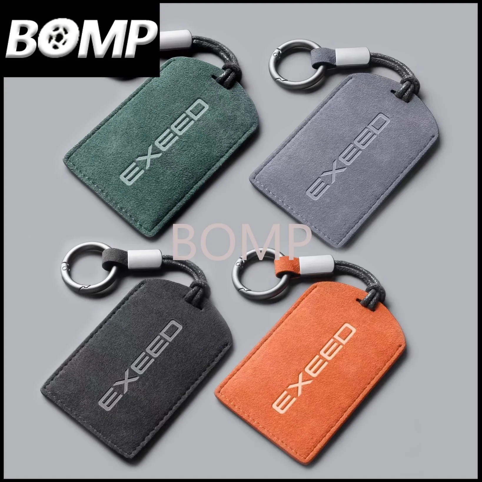 BOMP Fit For EXEED Exlantix ET VX Yaoguang Car Key Card Holder NFC Smart Card Case Suede Protective Shell